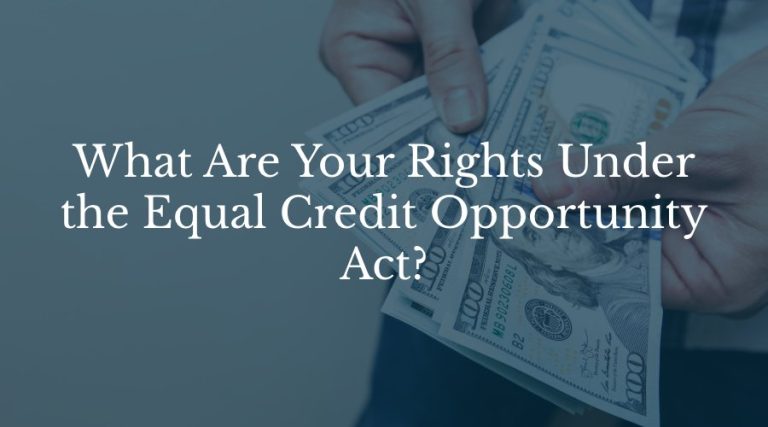 Explaining Your Equal Credit Opportunity Rights